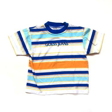 Vintage 90’s KIDS Guess Jeans Striped T-Shirt Sz L 