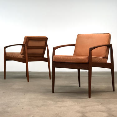 Kai Kristiansen | Paperknife Occasional Chairs by Magnus Olsen | Danish Modern 