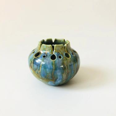 Mid Century Monterey Jade Studio Pottery Vase 