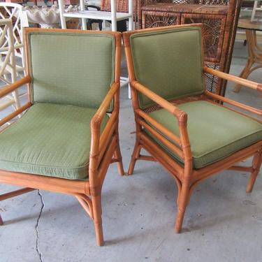 Pair of McGuire Target Style Chairs