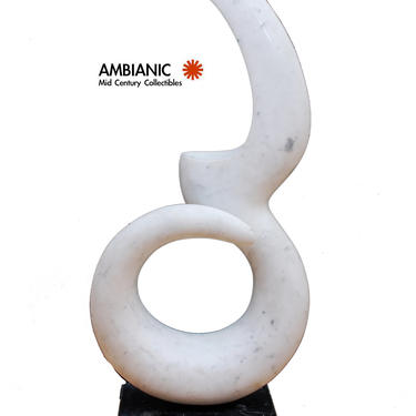 Abstract Marble Sculpture Mid Century Modern Eames Era 