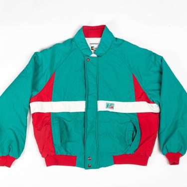 90s Mountain Dew Puffy Ski Jacket - XXL | Vintage Promotional Green Red Color Block Winter Coat 