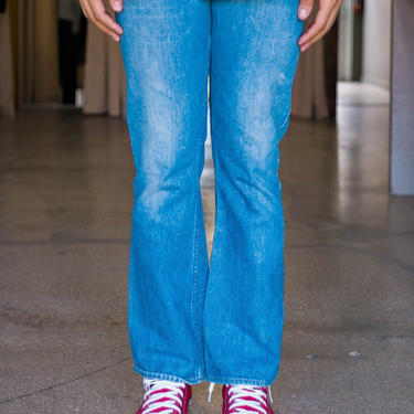 Vintage 70’s Levi’s Big E Orange Tab Bell Bottom Jeans 