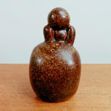 Vintage Iron Mountain Stoneware | Roan Mountain | Sculptured Boy Pepper Shaker | 412 | James Kaneko | TN 