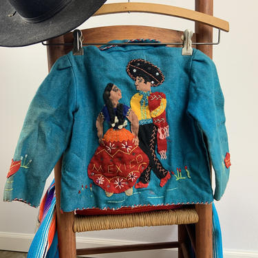 Vintage 1950s Kids Oaxaca Wool Jacket 