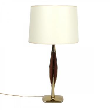 Brass + Walnut Laurel Lamp