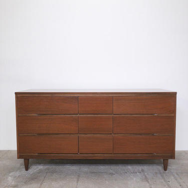 LA Period Company Walnut 9-Drawer Dresser