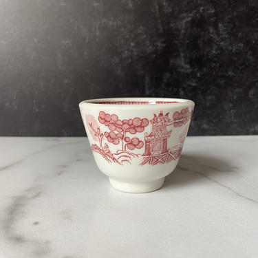 Vintage Red Willow Restaurant Ware Custard Cups - from Jackson China 