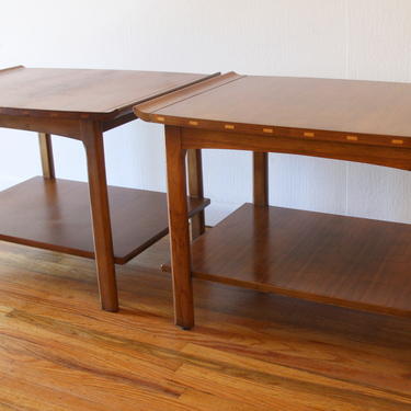 Mid Century Modern Pair of Lane Side End Tables