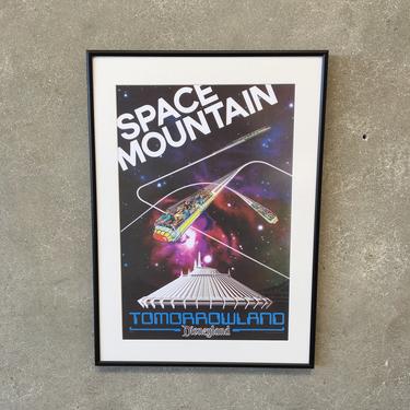 Vintage Space Mountain Disneyland Attraction Poster/ Art Print