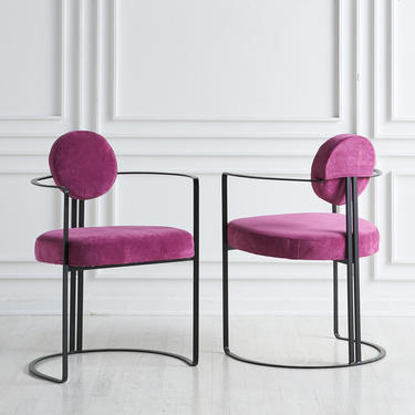Pair of Postmodern Accent Chairs