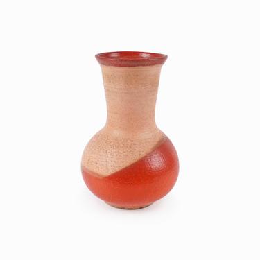 Mid Century Ceramic Vase Lava Glaze 