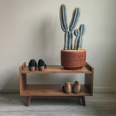 Mid century shoe rack, shoe storage, shoe organizer, entryway shoe organizer 