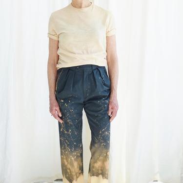 Blue Chino Splatter Pants | Vintage Pants 
