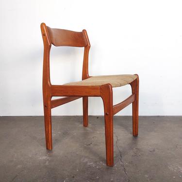 Danish Modern Single Teak Dining Chair 