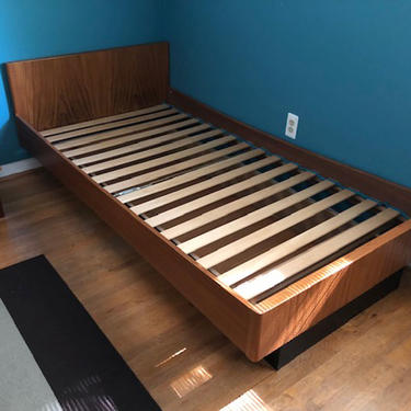 HA-18188 Twin Teak Platform Bed