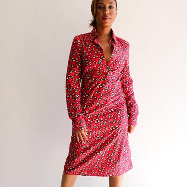 Marni Printed Shirt Dress, Size 40