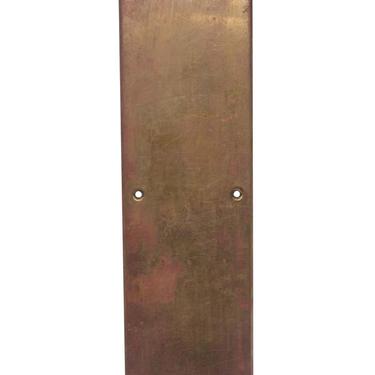 Classic Copper Plated Brass 16 in. Door Push Plate