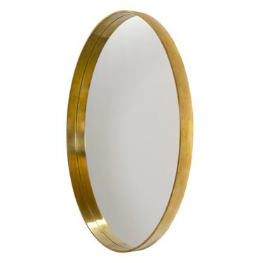 WYETH Original 55&quot; Round Mirror in Bronze