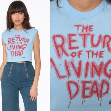 Return of The Living Dead Shirt Horror ROTLD Graphic Tee Shirt 80s Tshirt Cult Classic Punk Zombie T Shirt 1980s Movie Print Small Medium 