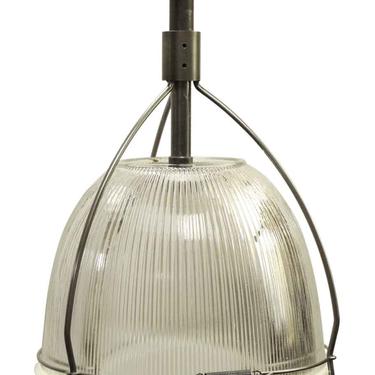 Reclaimed Factory Industrial Holophane Glass 15 in. Pendant Light