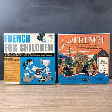 Living French and French for Children - 1950s French learning records 
