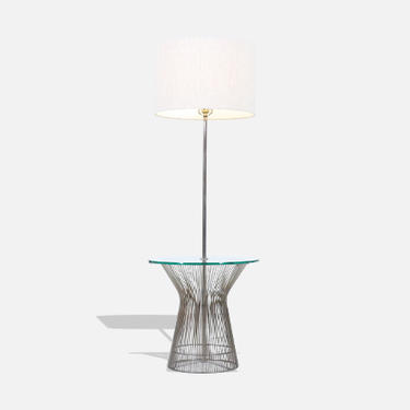 Mid-Century Modern Metal Rod & Glass Floor Lamp by Laurel Lamp Co.