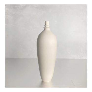 SHIPS NOW- Seconds Sale- One 15.5&quot; tall Ceramic White Floor Vase in Matte White by Sara Paloma Pottery . minimal pure white artisan vase 