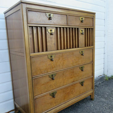 Mid Century Modern Tall Chest of Drawers by American of Martinsville 1343