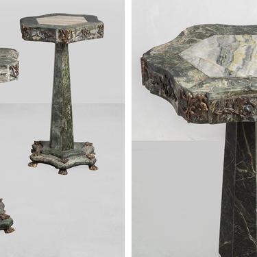 Pair of Marble &amp; Ormolu Pedestals