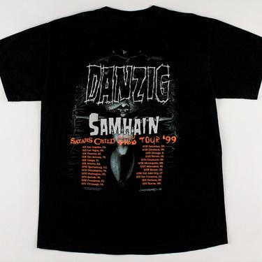 90s Danzig Samhain Tour T Shirt / Misfits / Punk / Hardcore / Horrorcore / Goth / Halloween / Skull / Metal / 80s / 70s / Black Flag / y2k / 