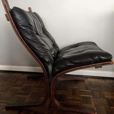 1960s Ingmar Relling Leather Siesta Chair by Westnofa 