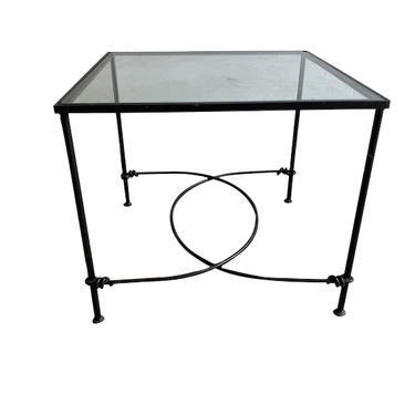Steel and Glass Side Table  France, 1950’s (Three Available)