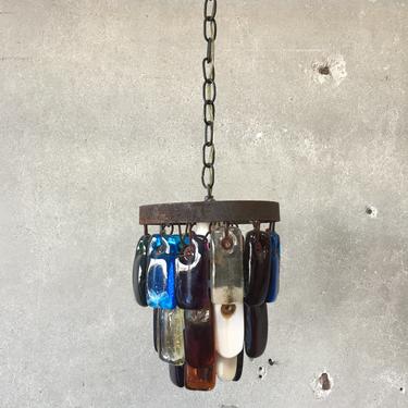 Mid Century Modern Brutalist Hanging Lamp