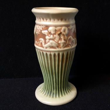 Vintage Roseville Donatello Vase Cherub American Art Pottery 