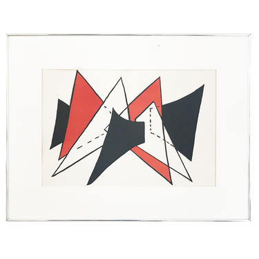Alexander Calder &amp;quot;Stabile II&amp;quot; Lithograph for Dèrriere Le Miroir 1976 