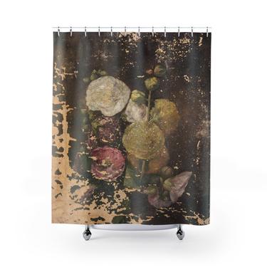 Vintage Flowers Roses Shower Curtain ~ Bathroom Decor ~ Shabby Chic Floral Shower Curtain ~ Country Cottage Roses ~ 