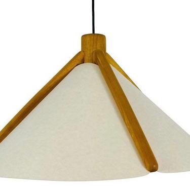 Vintage Domus Ceiling Pendant Lamp Beech 