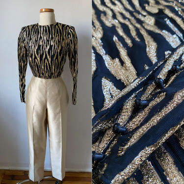 80s Gilded Blouse 