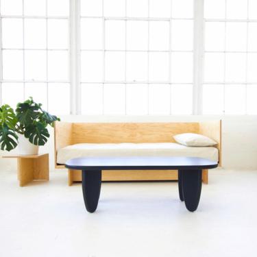 Solid Maple Coffee Table in black Ready to Ship 