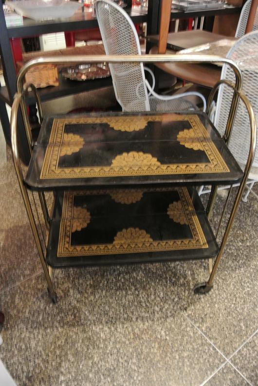 SOLD - Rolling Bar Cart