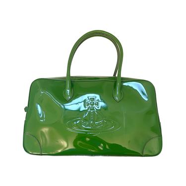 Vivienne Westwood Green Logo Shoulder Bag