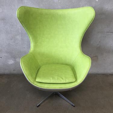 Mid Century Arne Jacobsen Style Industrial Egg Chair