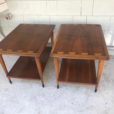 Midcentury Lane Acclaim Two-Tier Side Table Pair