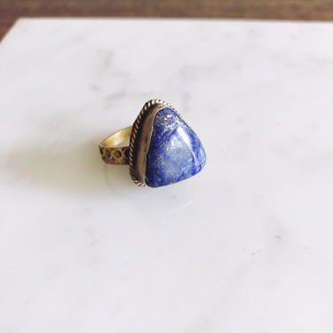 Vintage Afghan Lapis Lazuli Ring 