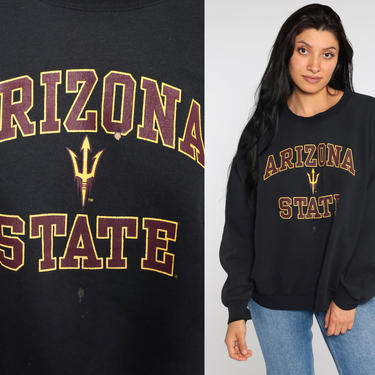 Arizona State Sweatshirt Y2K Distressed University Sweatshirt AZ Sun Devils 00s Shirt Graphic Sweater Sports Vintage Extra Large xl 