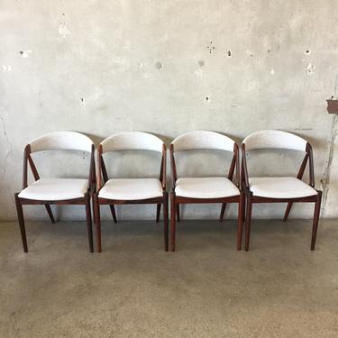 Vintage 1960s Danish Modern Kai Kristiansen Rosewood Dining Chairs