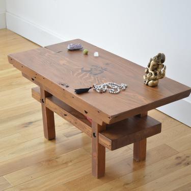 Reclaimed Wood Meditation Altar - Solid Color 