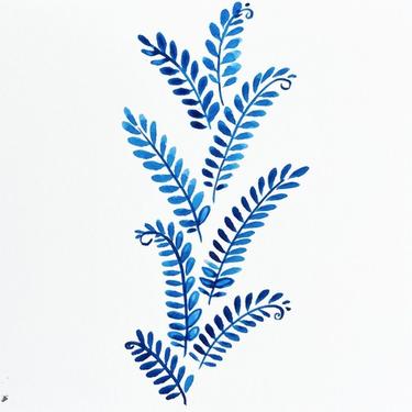 Mini Paintings: Blue Vines, 2