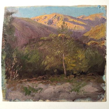 Frederick B. Kress California Impressionist Oil on Canvas 10.5” x 9.5” Free Shipping 